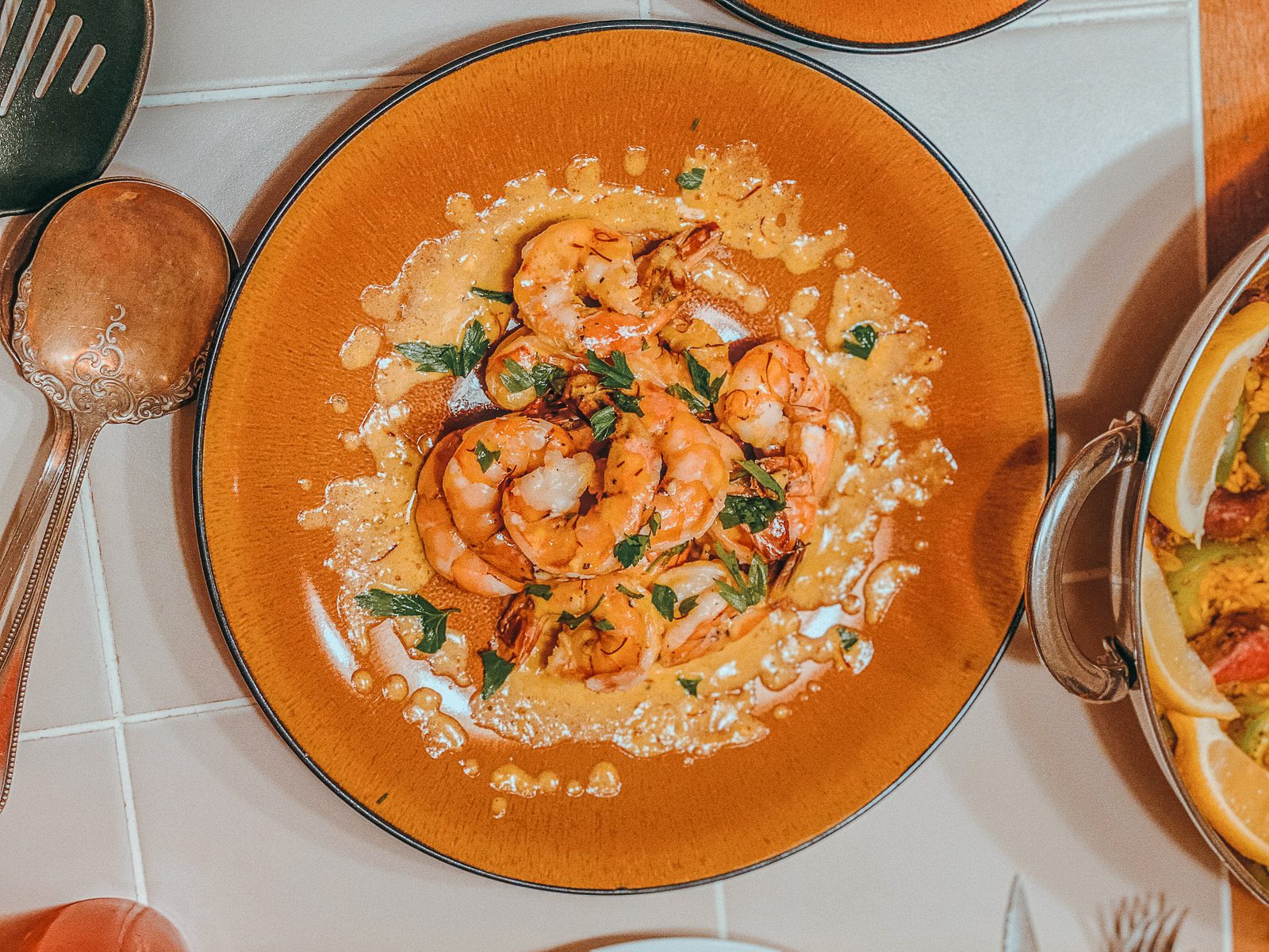 Shrimp in Saffron Cream